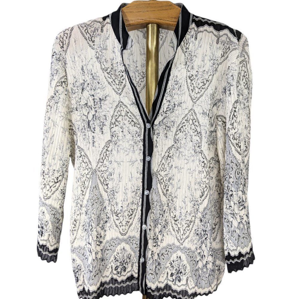 Vintage Nicola Woman Wrinkled Blouse